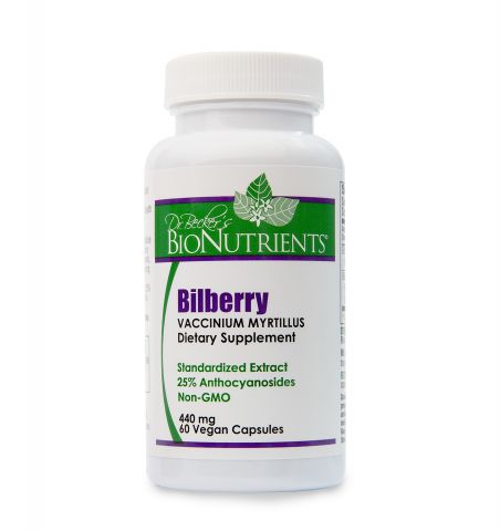 Bilberry Extract, 440mg, 60 Capsules